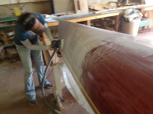 sanding hull