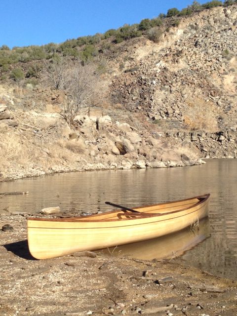 solo boat angled